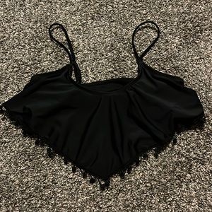 Black swim top